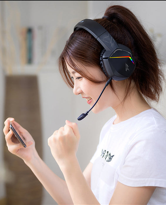 SOMIC GS Bezprzewodowy Zestaw Słuchawkowy 7.1 do Gier - 45 Godzin Baterii - Kompatybilny z PC, PS5, PS4 Bezprzewodowo i Wszystkimi Urządzeniami przez Złącze Słuchawkowe 3,5 mm