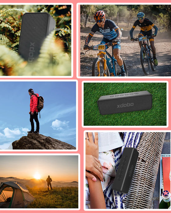 XDOBO® X sorozatú vezeték nélküli Bluetooth hangszóró – 30 W-os hangszóró nagy akkumulátorral hosszabb kültéri és vízálló használatra