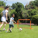 Portable Foldable Football Goal Set with Ball and Pump for Kids' Garden Play