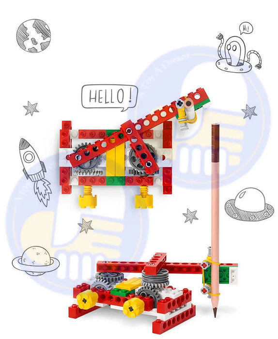 399‑Piece STEM Simple Machines Base Set – Homeschool Educational Building Blocks, LEGO‑style Compatible