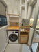 Adjustable Bamboo Laundry Hamper & Bathroom Rack with Pull-Out Shelves