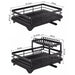 Adjustable Double-Layer Dish & Bowl Drainer – Space-saving Kitchen Rack