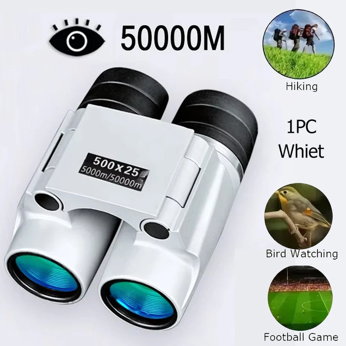 500x25 Auto Focus Binoculars — Compact Low-Light Optics
