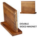 Acacia Wood Universal Knife Block with Removable Bristle Insert