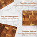 Acacia End-Grain Reversible Cutting Board — Multi‑Purpose Serving & Prep Tray, 38×28×1.8cm, 1pc