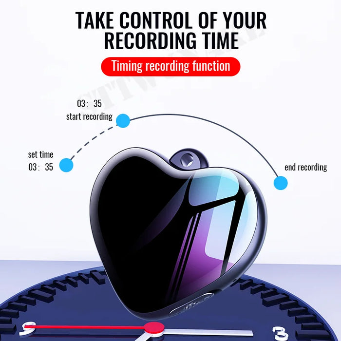Mini Voice‑Activated Digital Recorder — Compact Dictaphone with MP3 Playback