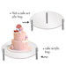 Transparent Acrylic Cake Stand — Round Cupcake & Dessert Display, Party Holder