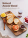 Acacia Wood Chopping & Charcuterie Board — Decorative Wooden Serving Board