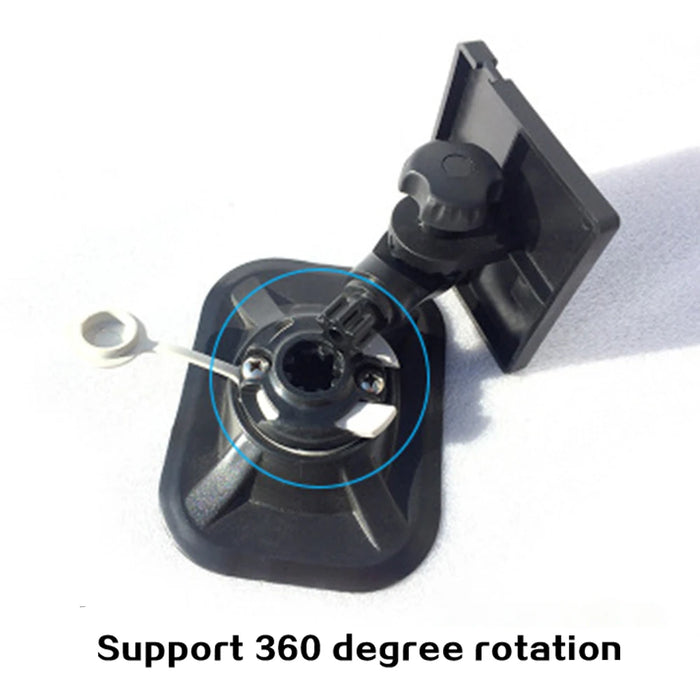 360° Swivel Fish Finder Mount Bracket — Adjustable Rod Holder for Inflatable Boats & Kayaks