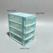 4-layer Transparent Jewellery Storage Box with Rhinestone Detail