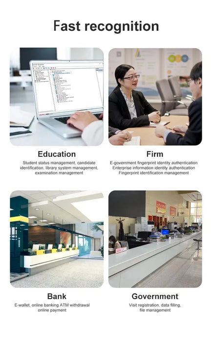 Mini USB Fingerprint Reader — Windows Hello biometric security key