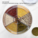 6-Compartment Rotating Grain Dispenser — Sealed, Insect-Proof Kitchen Storage