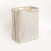 Large Dual-Handle Laundry Hamper — Tall Freestanding Waterproof Cotton Basket (Khaki)