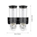 3L Wall‑Mounted Double Cereal Dispenser — Black with Measuring Cups