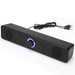 2.1 Channel Wired Soundbar with Subwoofer for PC/TV/Laptop – Aux & USB, Optional Bluetooth