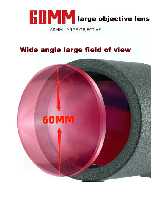 25–75x60 ED Zoom Monocular Telescope — BAK4 Prism, Waterproof & Fogproof