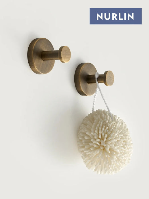 Brass Knurled Antique Bronze Bathroom Hardware – Towel Rack, Toilet Roll Holder & Hook