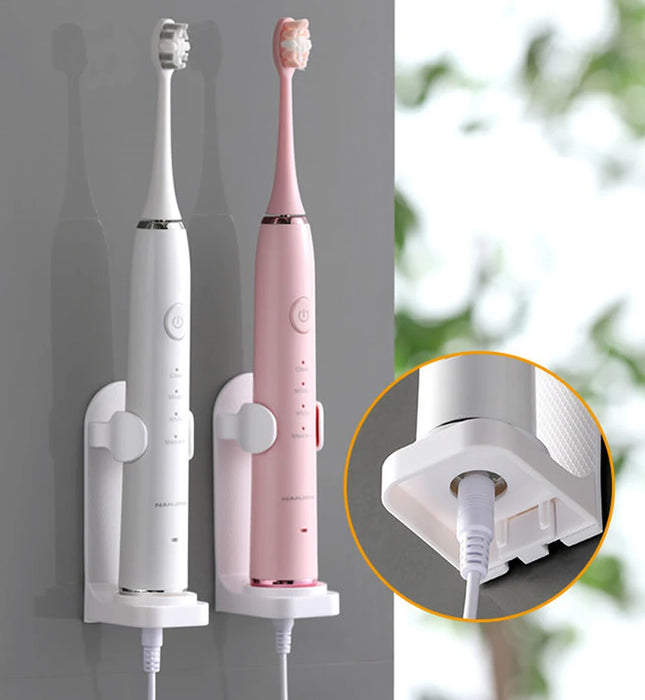 Adjustable Electric Toothbrush Holder – Silicone Non‑Slip Wall Mount (Fits 18–35mm)