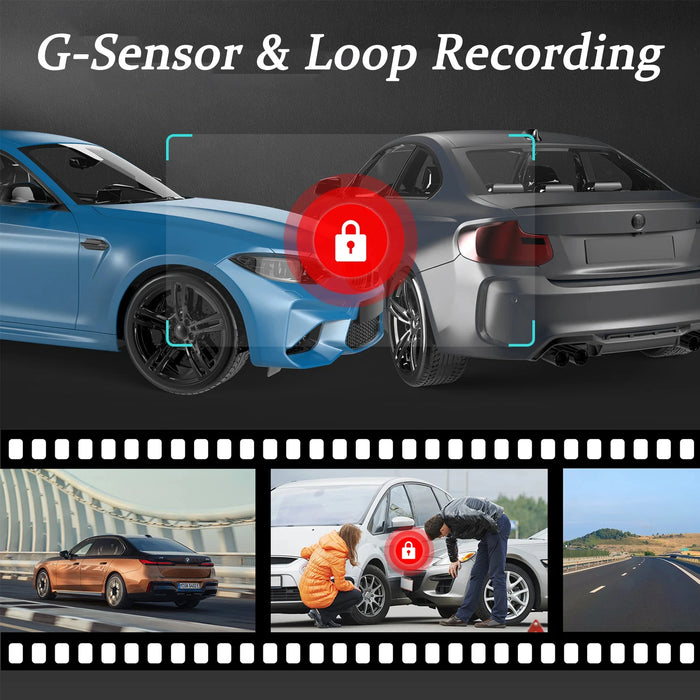 Dual-Lens Car DVR Dash Cam 1080P FHD — Front and Interior Recorder