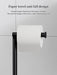 Foldable Floor-Standing Toilet Roll Holder with Reinforced Base, Standalone Dispenser
