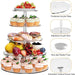 Clear Acrylic Round Cupcake Stand — 3/4/5 Tier Dessert Display for Wedding, Birthday & Christmas