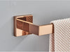 Rose Gold Bathroom Hardware Set — Stainless Steel Towel Rail, Toilet Paper Holder & Hook