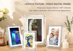 Acrylic Digital Photo Frame 5/7-inch — IPS Screen, 4GB, 1000mAh, Auto-Rotate