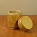 Handmade Bamboo Tea Canister with Sealing Lid — Carved Storage Box