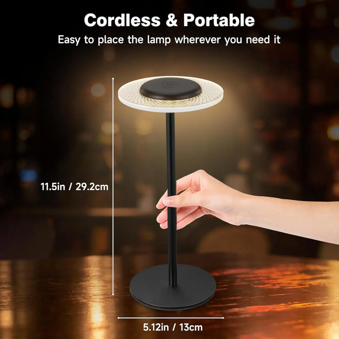 RGB barevně měnitelná bezdrátová stolní lampa - dotykové ovládání, DIY stmívatelné pracovní světlo - ideální pro večeře, terasy, ložnice