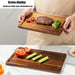 Acacia Wood Chopping Board — Thick Rectangular Cutting Board (S/M/L)