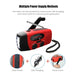 2000mAh Hand‑Crank Emergency Radio with LED Torch, USB & Solar Charging