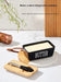 Ceramic Butter & Cheese Storage Box with Bamboo Lid and Knife — 14.8×8.5×6cm