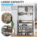 5-Tier Metal Shoe Rack with 8 Hooks — Coat, Hat & Bag Organiser