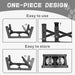 Adjustable Raised Dog Feeding Station with Two Stainless Steel Bowls - Black