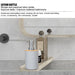 6-Piece Bamboo & Plastic Bathroom Set — Bin, Toilet Brush, Lotion Pump, Soap Box, Toothbrush Cup & Mouth Cup