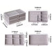 3-Layer Drawer Jewellery Box — Beige or Grey, Plastic Organiser