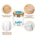 Glass Storage Jar with Airtight Bamboo Lid — 6.5 × 8 cm