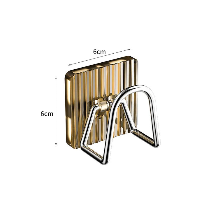 Adhesive 304 Stainless Steel Sink Sponge Holder — Brushed Peel‑and‑Stick Organiser