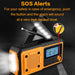4000mAh Emergency Solar Radio with Hand Crank — AM/FM Weather Radio, LED Reading Light & Phone Charger