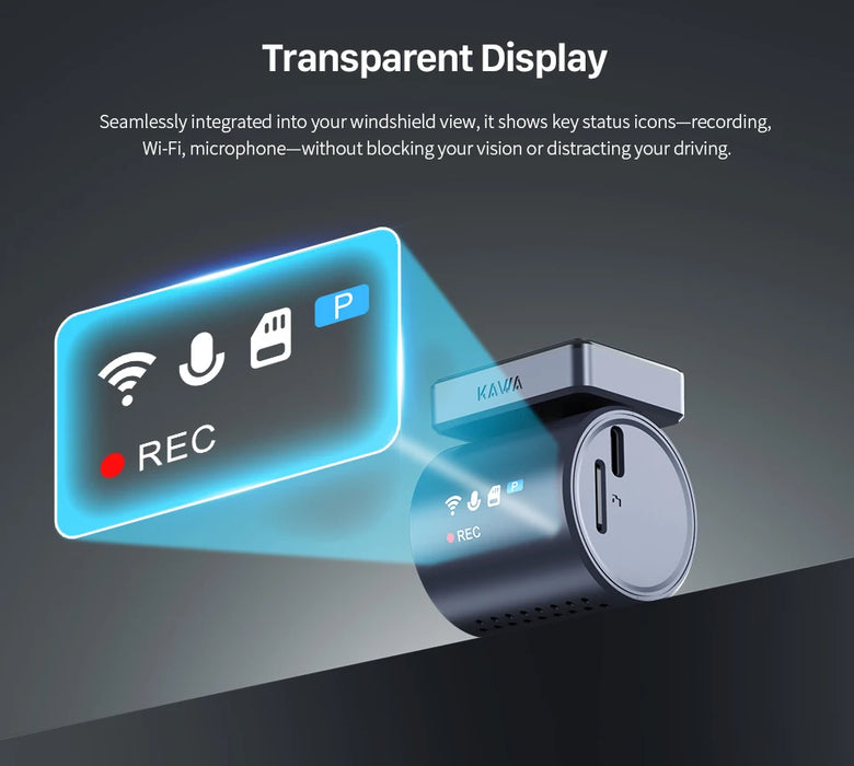 MINI 3 Pro 2K Dash Cam — Tiny Wi‑Fi Dashcam with Voice Control & Parking Mode