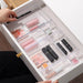 7-Piece Clear Plastic Drawer Organiser Set for Desk & Bathroom