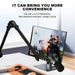 360° Microphone Boom Arm — Adjustable Desktop Mic Stand (Black)