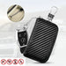 RFID Faraday Key Fob Pouch – PU Leather Signal Blocking Case
