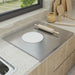 L-shaped Stainless Steel Double-Sided Chopping Board — Large Cutting & Kneading Panel