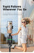 P03 AI 360° Face‑Tracking Selfie Gimbal with Light — Universal Smartphone Stabiliser