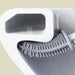 Mini Silicone Toilet Brush — Detachable Pole & Drip-Proof Holder