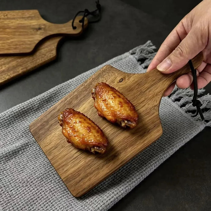 Acacia Wood Mini Cutting Board Set (3pcs) — Rectangle Chopping Blocks for Meat, Cheese & Bread