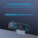 nuroum V11 2K Webcam — 1080p 60FPS, 90° Wide Angle, USB Plug & Play with Mic & Privacy Cover