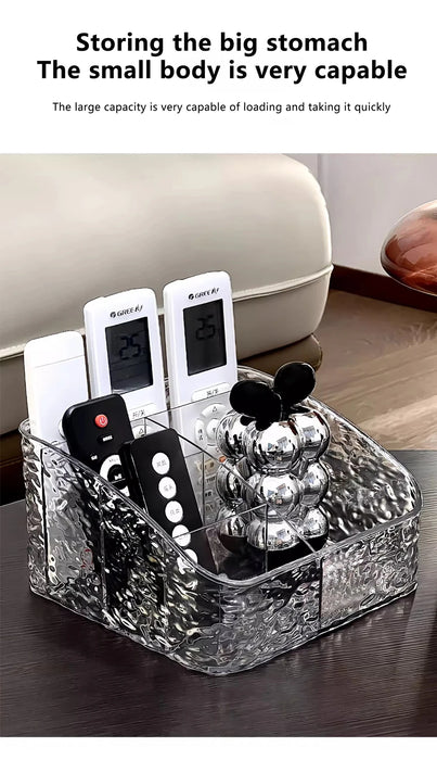 Clear Cosmetic Storage Box – Vanity Makeup & Skincare Organiser (3 / 4 / 5 Grid)