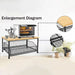 2026 Kitchen Countertop Organiser Rack — Pull-Out Shelf for Microwave, Coffee Machine & Printer
